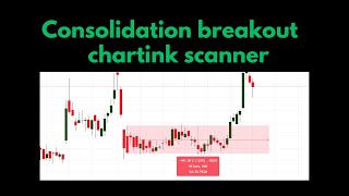 Consolidation breakout chartink  Range Breakout screener in chartink [upl. by Eneleahs162]