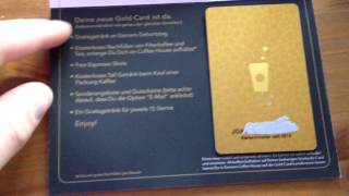 Unboxing  Auspacken Starbucks Gold Card für Deutschland [upl. by Schuyler]