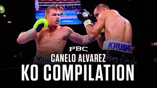 Canelo Alvarez KNOCKOUT Compilation [upl. by Noyek347]