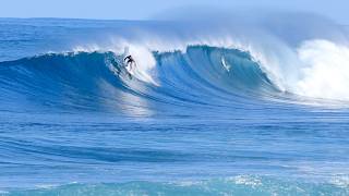 Pupukea Chambers Rocky Point Hawaii  112424  North Shore Oahu  Glassy MidLarge Waves Surfing [upl. by Ellasal]