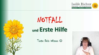 Notfall und Erste Hilfe  Teste dein Wissen [upl. by Tenaj57]