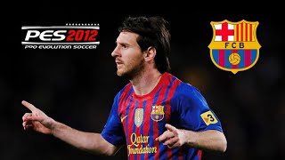 PES 2012  FC BARCELONA Master league 7 [upl. by Enitsirt]