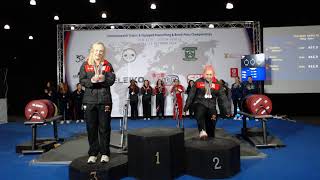 Commonwealth Powerlifting Classic Open Women 6976kg [upl. by Ardnasxela]