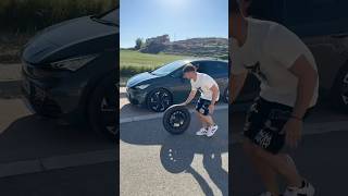 Spinning wheel transition 📱 with CUPRAOfficial transition tutorial automobile [upl. by Frentz]