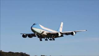 USAF Air Force One • Landing • Lajes Field [upl. by Kate]