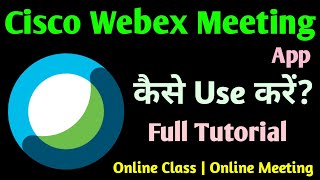 Webex meeting app kaise use kare  Cisco webex meeting app kaise use kare  Technical Sahara [upl. by Solis]