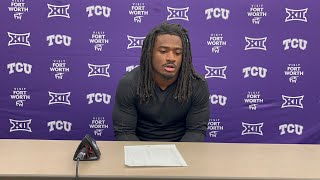 TCU RB Emani Bailey talks Iowa State loss [upl. by Llain]