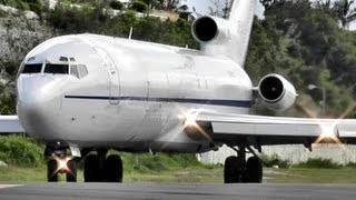 Boeing 727 Loud amp Powerfull Takeoff at Princess Juliana International Airport [upl. by Llecrad]