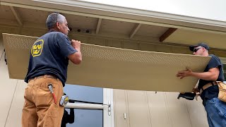 Installing Hardie Soffit Panels etc on our Old House – Part 1 [upl. by Yenial]