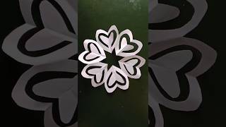 How to cut a snowflake  Paper Snowflake Design  Christmas decoration ideas Easy home decor craft [upl. by Ainnos]