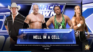 WWE 2K24  FATAL 4 WAY HELL IN THE CELL  KANE VS RVD VS JBL VS SHAWN MICHAELS  LIVE FROM SMACKDOWN [upl. by Loma]