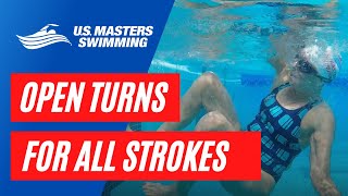 Swimming  Open Turns for All Strokes [upl. by Etteyafal]