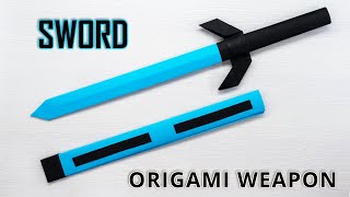 How to Make a PAPER SWORD  Easy Origami Tutorial for a Stunning Paper Sword [upl. by Derfnam]