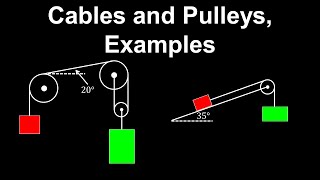 Cables and Pulleys Examples  AP Physics C Mechanics [upl. by Eseilenna339]