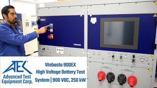 Webasto 900EX High Voltage Battery Test System  Overview [upl. by Cinderella]