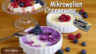 Wie man in 5 Minuten Cheesecake macht  Rezept ohne Ei  Mikrowellenkuchen  Käsekuchen [upl. by Mcclimans]