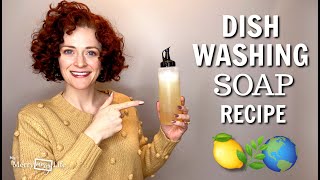 DIY Natural Dishwashing Soap Recipe Demo  Nontoxic Safe ChemicalFree Liquid Dish Soap [upl. by Pascal15]