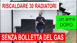 30 radiatori riscaldati senza GAS con la pompa di calore [upl. by Nimajneb]