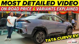 Tata Curvv EV Detailed Walkaround  On Road Price  Delivery  Variants Explained  Drive Review 🔥 [upl. by Rukna893]