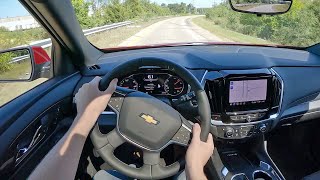 2023 Chevrolet Traverse High Country  POV Test Drive Binaural Audio [upl. by Westland]