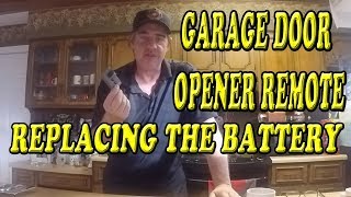 Craftsman Garage Door Opener Remote How to Replace the Battery [upl. by Nattie884]