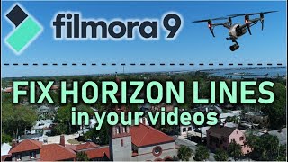 Filmora 9 Horizon Line Adjustment Tutorial [upl. by Ahsitil347]