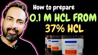 HOW TO PREPARE 01M HCL FROM COMMERCIAL 37 HCL [upl. by Areivax79]