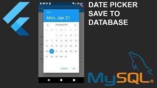 Flutter Tutorial  Date Picker Save MySQL Bagian 15 [upl. by Meean]