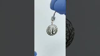 Piercing Nombril  Pendentif Filigrane Arbre de Vie avec 2 Cristaux [upl. by Lail]