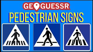 PEDESTRIAN CROSSING SIGNS YOU NEED TO KNOW  GeoGuessr Tips  Europe 7 [upl. by Berkly]