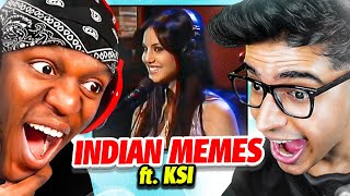 KSI Reacts To INDIAN Memes in India [upl. by Donegan]