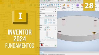 Comando Hole  Inventor 2024 Fundamentos [upl. by Jaf]