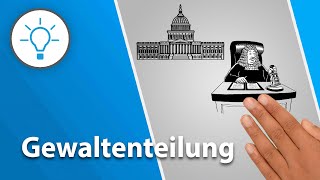 Gewaltenteilung einfach erklärt explain it simple  Erklärvideo [upl. by Ahsimed]