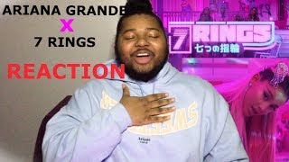 ARIANA GRANDE x 7 RINGS OFFICIAL MUSIC VIDEO  REACTION [upl. by Nonnaihr]