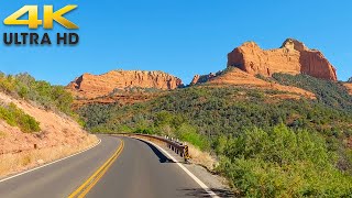 Sedona Arizona Scenic Drive  Oak Creek Canyon to Flagstaff 4K Autumn Colors [upl. by Yrrot851]