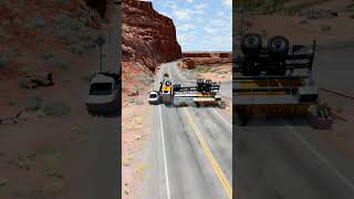 Realistic Highway Car Crashes 64  BeamNGdrive [upl. by Aiderfla]