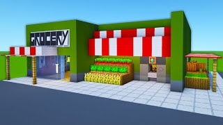 Minecraft Tutorial How To Make A Grocery Store quot2023 City Tutorialquot [upl. by Schiff]