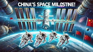 China’s Space Milestone Shenzhou19 Crew Docks at Tiangong Space Station [upl. by Bil]