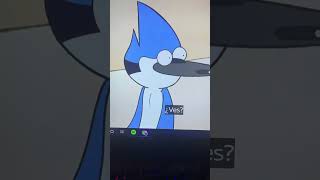 Mordecai musculoso pataleta skips vs Rigby gumball cartoonnetwork regularshow shorts edit [upl. by Vano484]