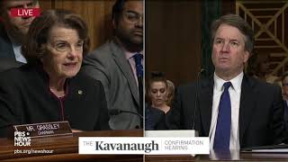 Kavanaugh to Feinstein I wanted a hearing the next day [upl. by Alpert]