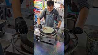 Oreo ice cream crepe  Korean Street Food shortsvideo [upl. by Dnalyr]