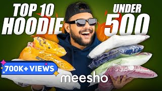 Top 10 Best HoodieSweatshirt Under 500 For Winter Men 🔥 Meesho Hoodie Haul 2022  ONE CHANCE [upl. by Wenger]