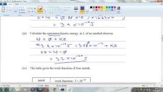 photoelectric effect example 3 [upl. by Airotkciv]