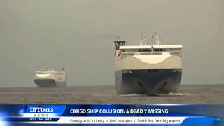 Cargo ship collision 4 dead 7 missing [upl. by Kenward]