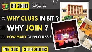 EVERY CLUB AND SOCIETY IN BIT SINDRI EXPLAINEDOPEN AND CLOSED CLUBbitsindri [upl. by Bruis636]