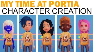 My Time At Portia  Full Character Creation  Male amp Female All Options Voices Styles More [upl. by Fihsak361]