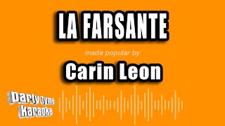 Carin Leon  La Farsante Versión Karaoke [upl. by Akisey]