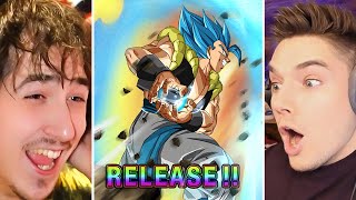 NEW LR Gogeta Blue Dual Summon Battle on Dokkan 9th Anniversary [upl. by Daraj528]