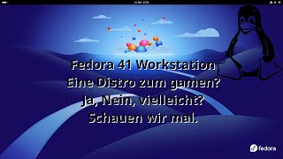 Fedora 41 Workstation Eine Distro zum gamen Schauen wir mal [upl. by Vtarj]