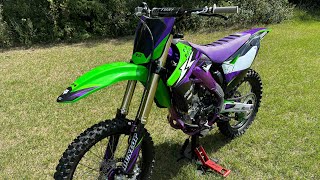 AMAZING REVIVAL OF A BLOWN UP DIRT BIKE 2012 KX250F [upl. by Herates448]